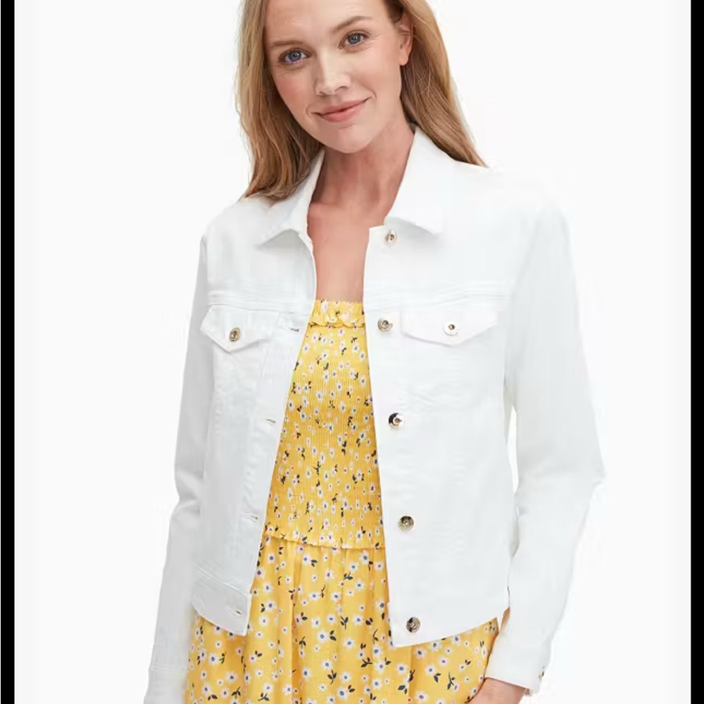 Kate spade Women's White Denim Jacket